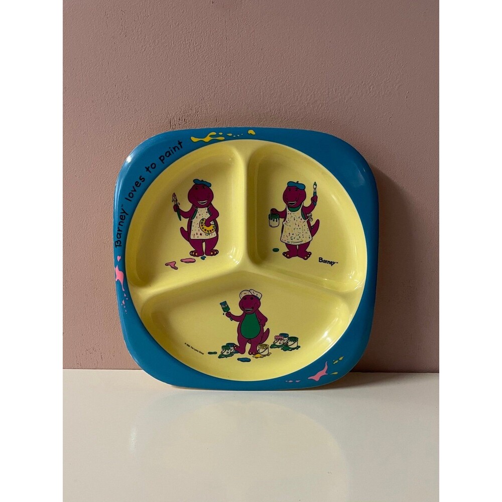 Vintage 1992 Barney Kid’s Plate